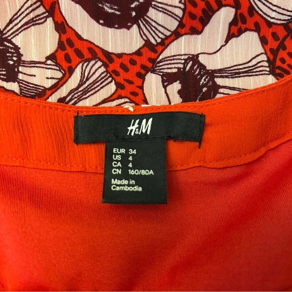 H&M Red Poppy Floral Summer Dress - Picture 11 of 11